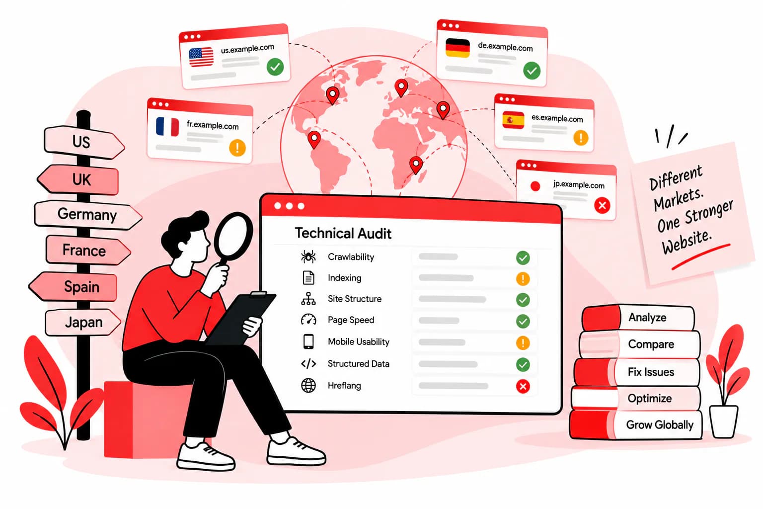Cross-Market Technical Audits